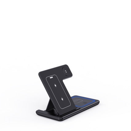 3 in 1 LED Fast Wireless Charger Stand Faltbare Ladestation für Smartphone