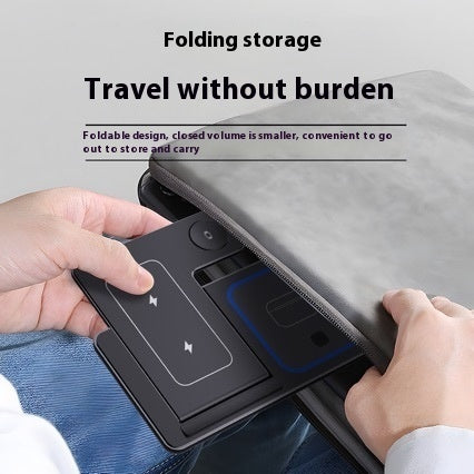 3 in 1 LED Fast Wireless Charger Stand Faltbare Ladestation für Smartphone