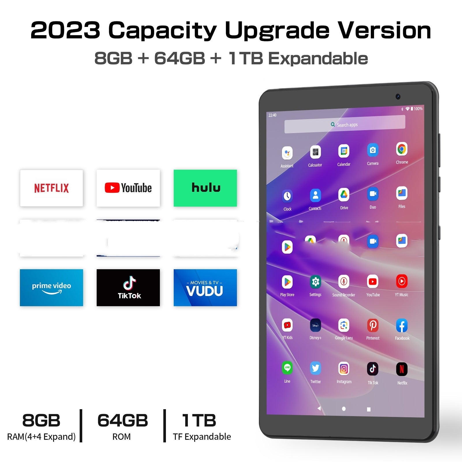 8-Zoll-Achtkern-Tablet-PC Android 13-System
